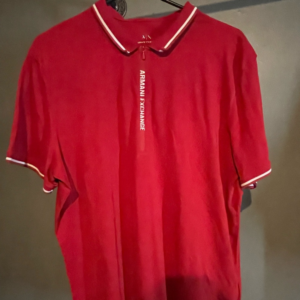 Red Armani Polo
